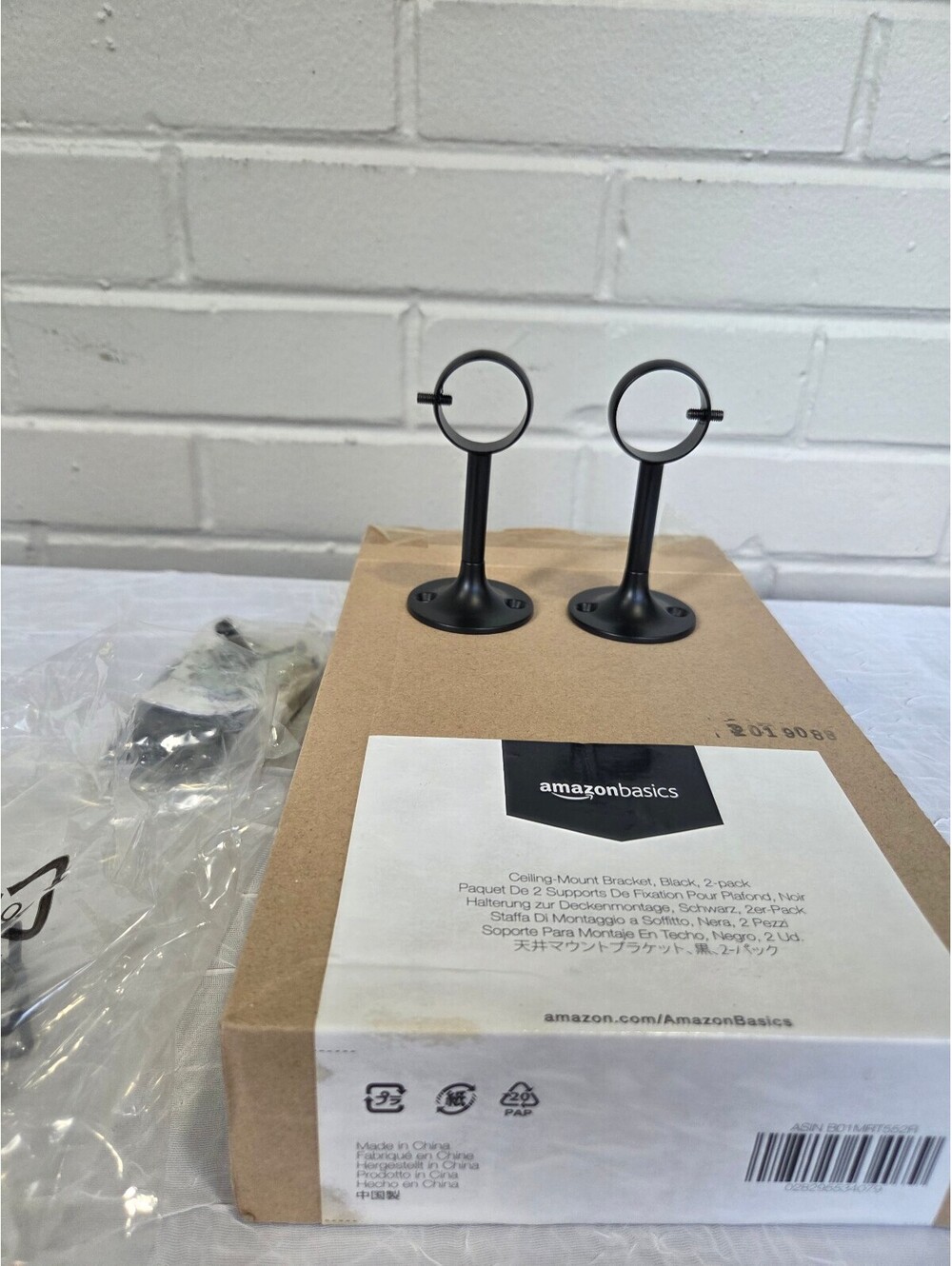 Ceiling Mount Brackets set of 2 Amazon Basics new in box